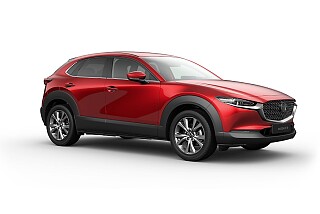 MAZDA CX-30 Exclusive-line_Soul Red Crystal_569 Auto Gazda Kielce - czerwona.jpg