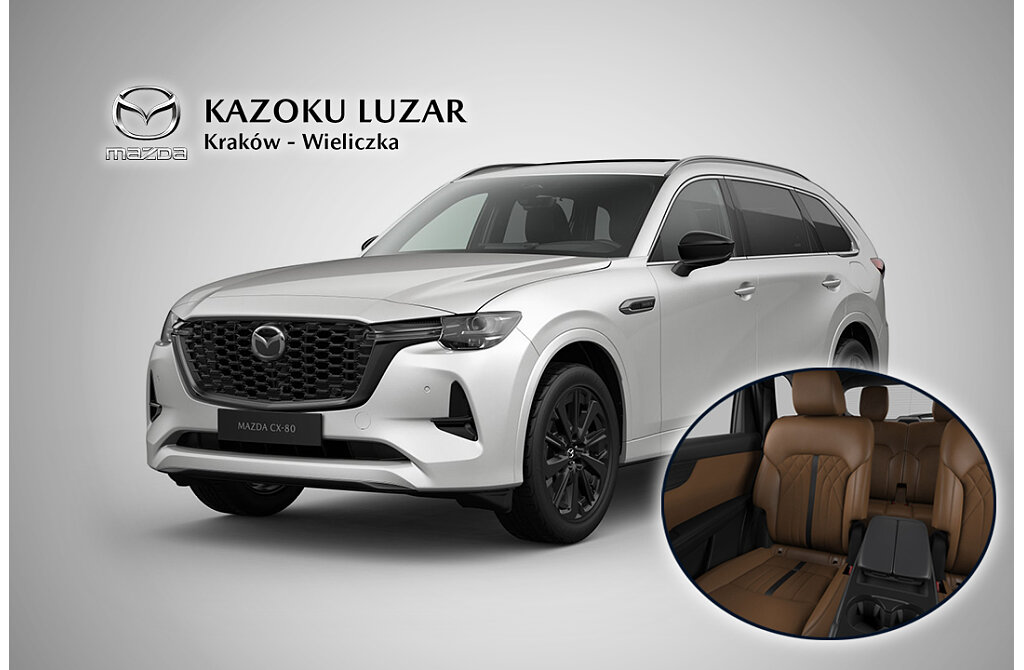 Mazda CX-80 - Kolor Rhodium White, zdjęcie 1