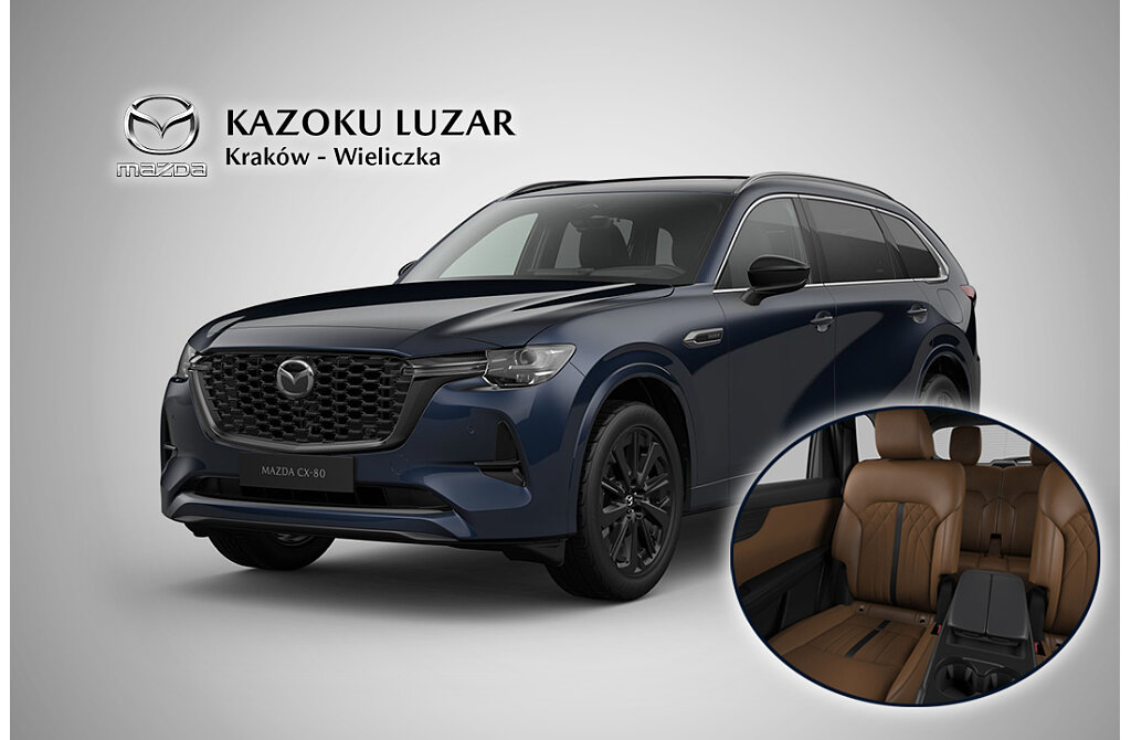 Mazda CX-80 - Kolor Deep Crystal Blue, zdjęcie 1