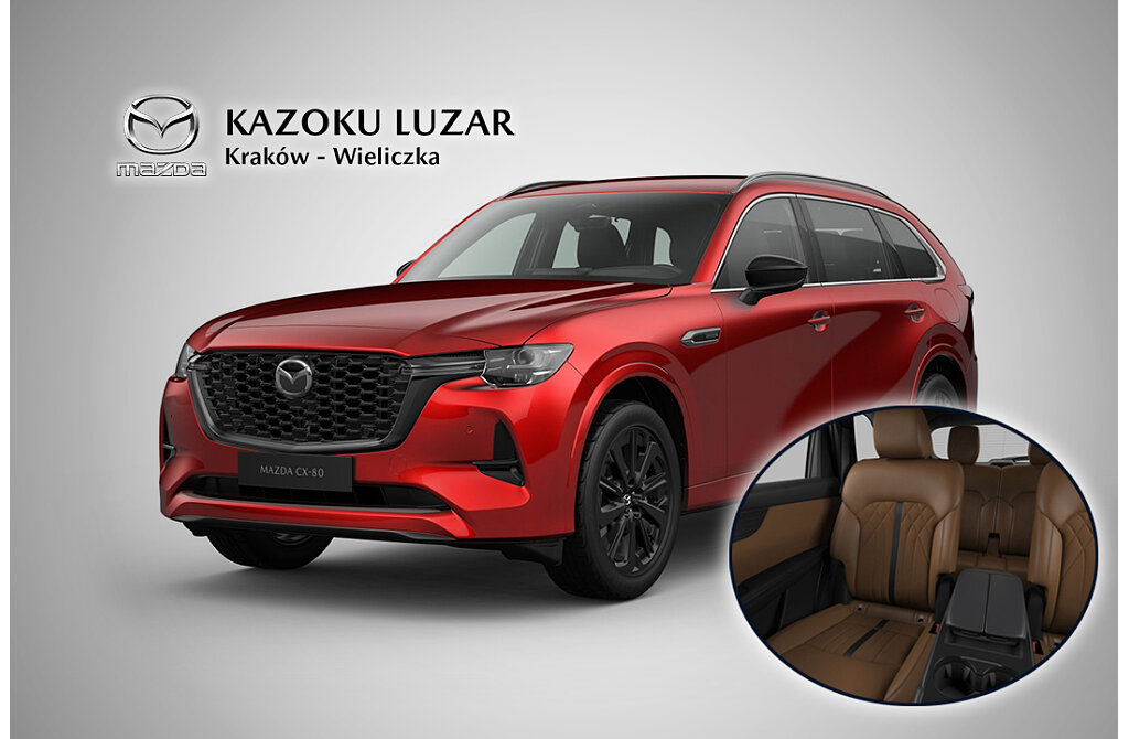 Mazda CX-80 - Kolor Soul Red Crystal, zdjęcie 1